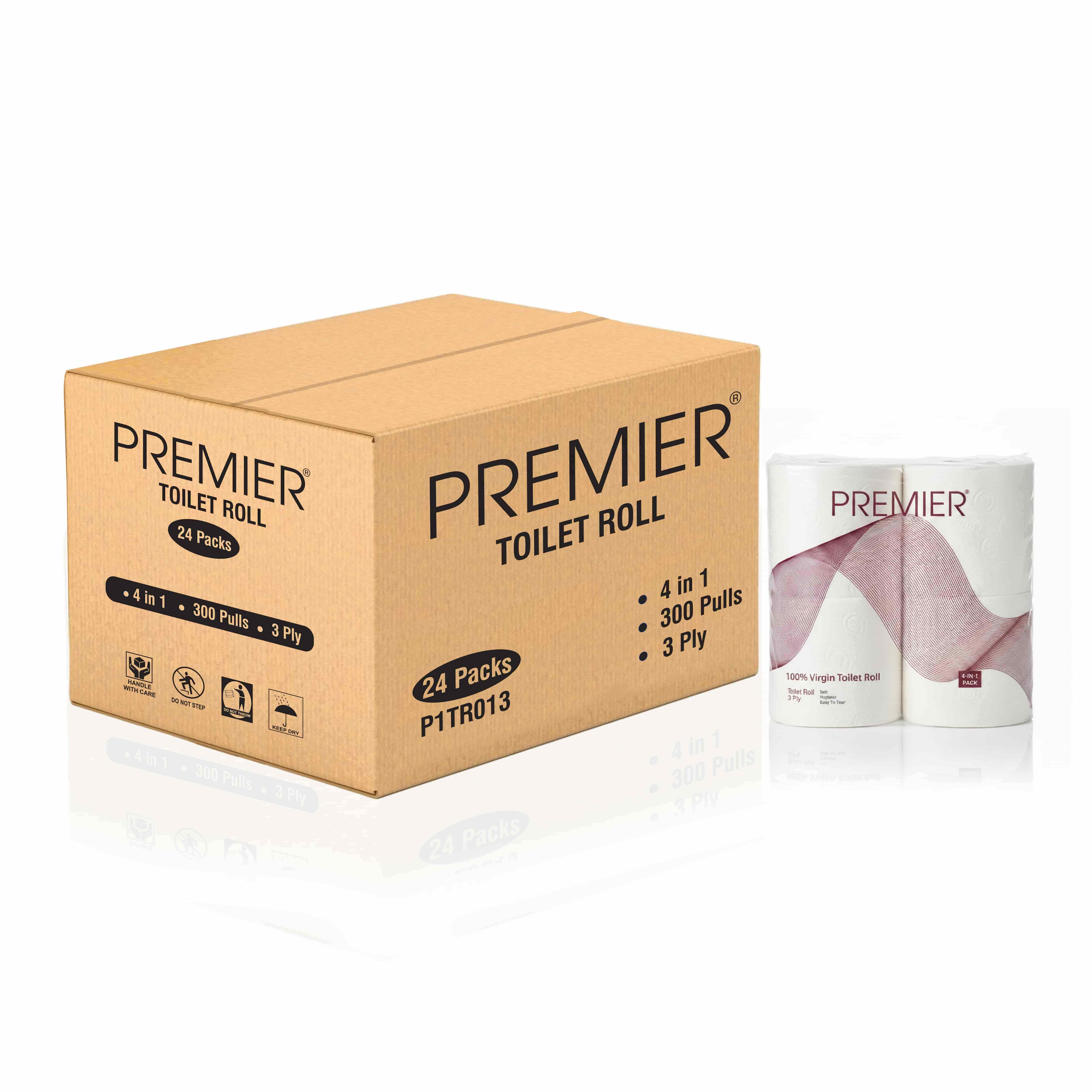 Premier Tissue  Paper TR 300 Pulls 3 Ply 4x1